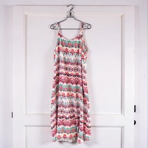 ✨✨Girls Boho Floral Maxi Dress | Spaghetti Strap Summer Dress | Size Large 10-12